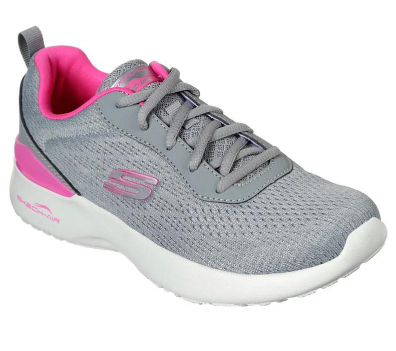 Skechers Dam Grå/Rosa Sneakers - Skech-Air Dynamight - Top Prize - Sverige (TSLWU-0316)